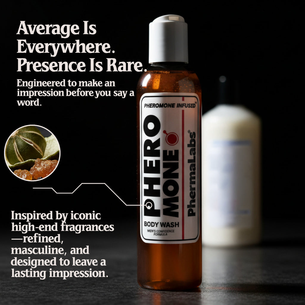 Pheromone Body Wash for Men - Luxury Scented Attraction Formula 8.5 Fl Oz