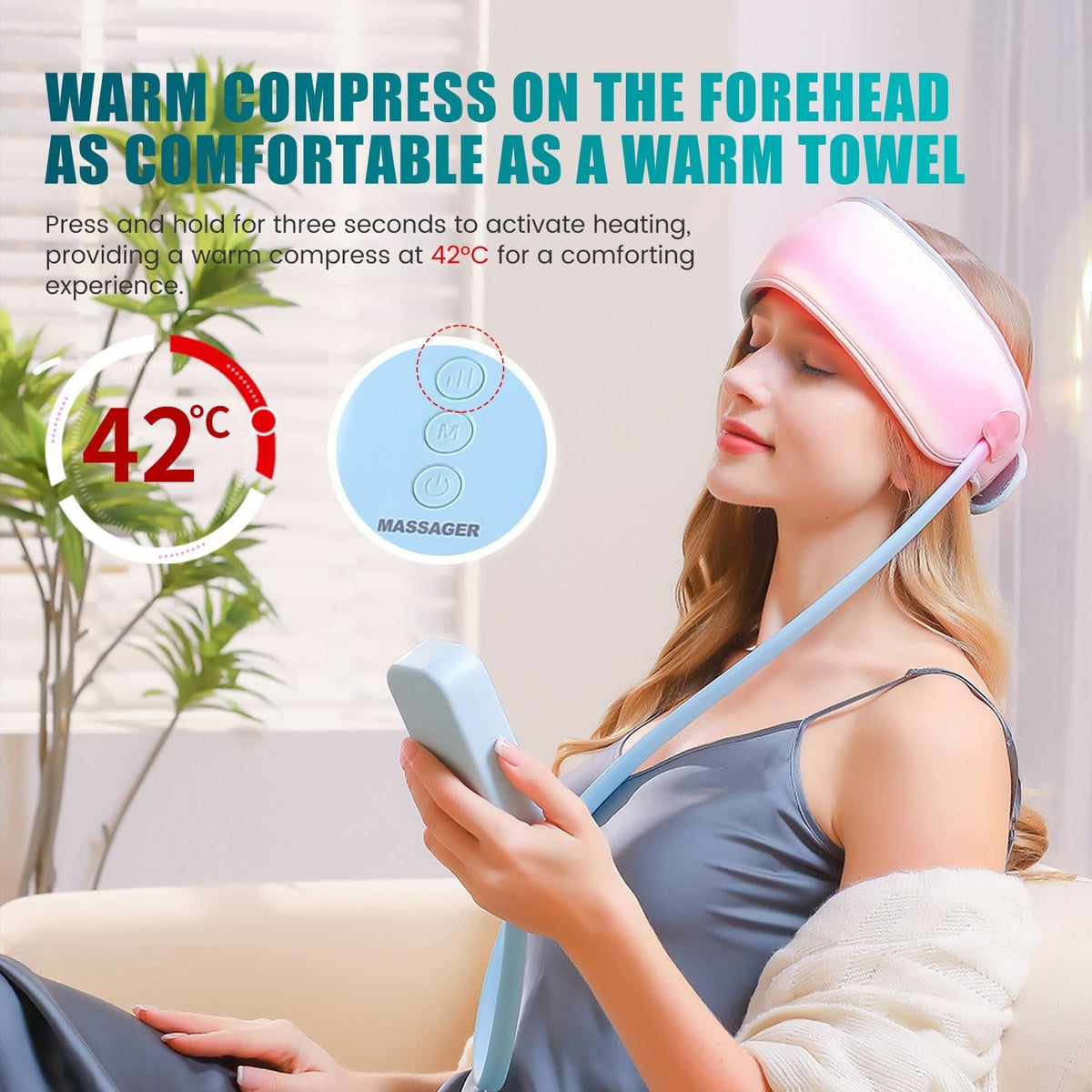 Rechargeable Head Massager - Portable Electric Scalp Relaxation Tool