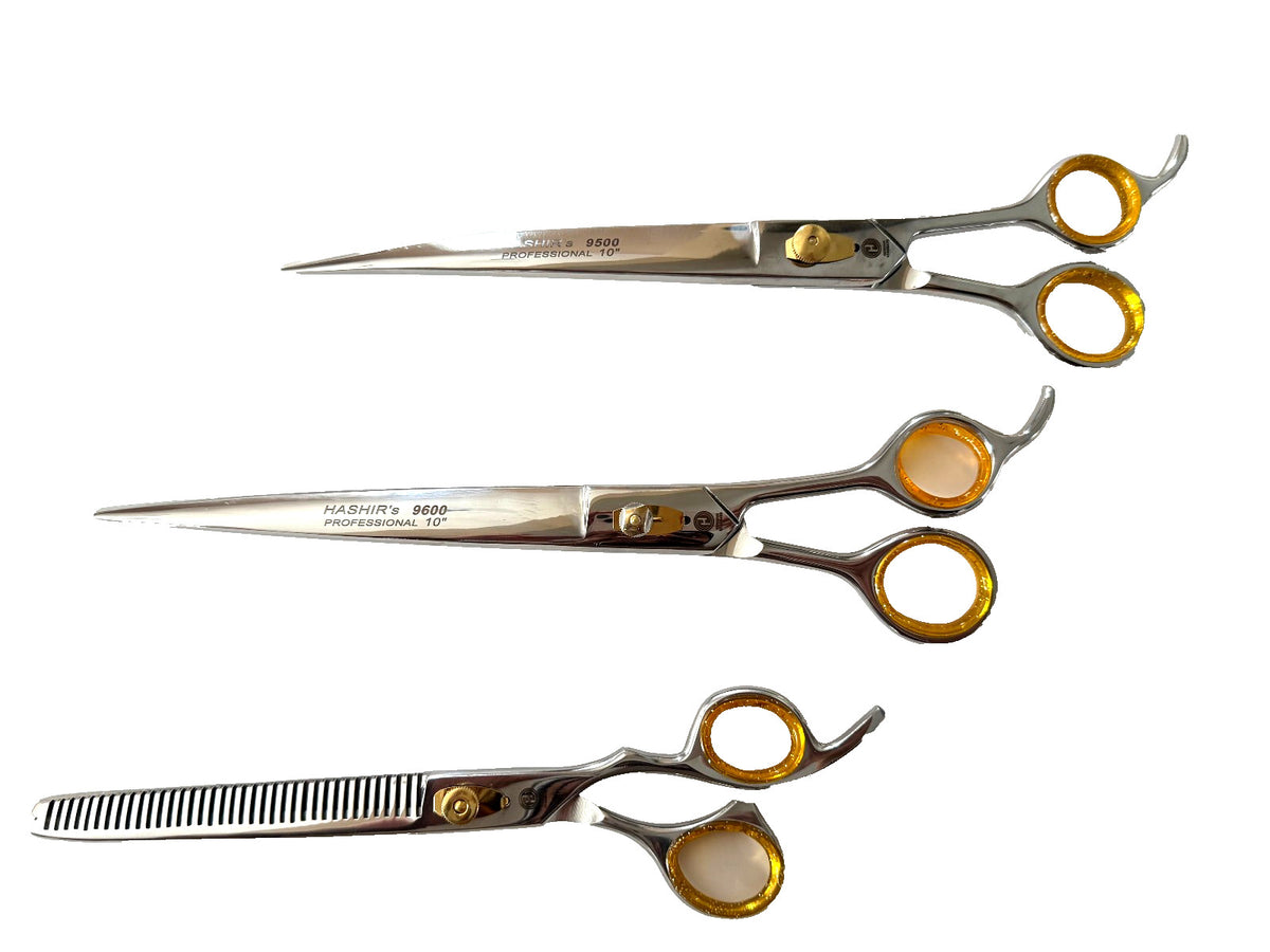 Professional Hair Thinning Scissors Set - 3 Pieces Barber Grooming Shears