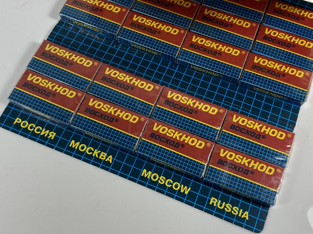 Voskhod Double Edge Safety Razor Blades 100 Pack Made in Russia