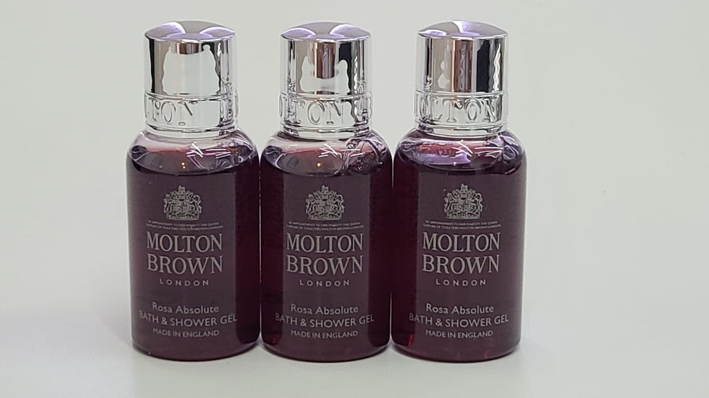 Travel Size Bath & Shower Gel Set of 3 - Rosa Absolute by Molton Brown