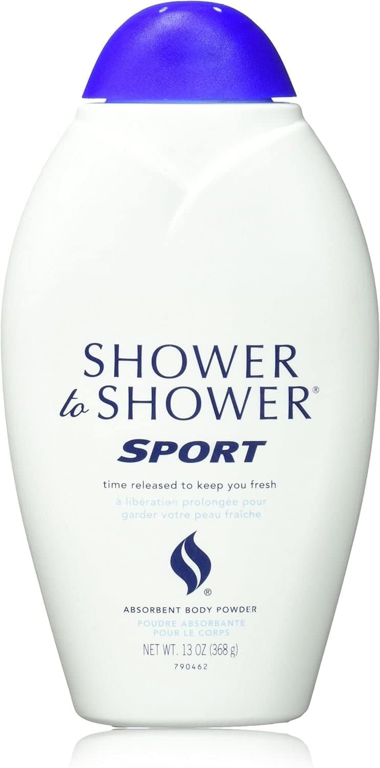 Sport Body Powder - Absorbent Talc-Free Powder for Moisture & Friction Relief, 13 oz, Pack of 6