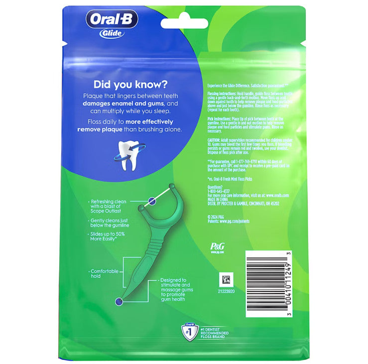 Dental Floss Picks with Mint Fresh Breath – 300 Count