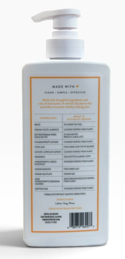 Native Shea Butter & Almond Moisturizing Body Wash 18 fl oz