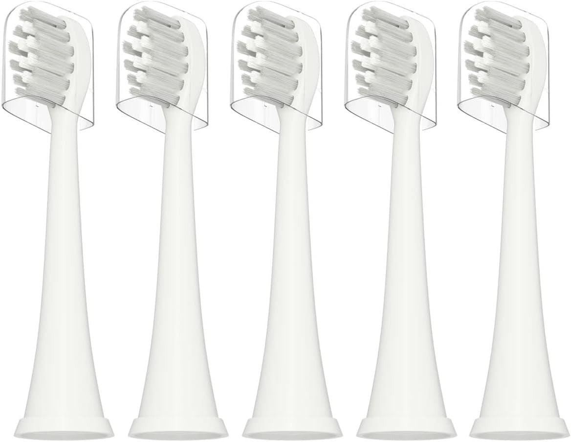 Electric Toothbrush Replacement Heads - 5 Pack, White