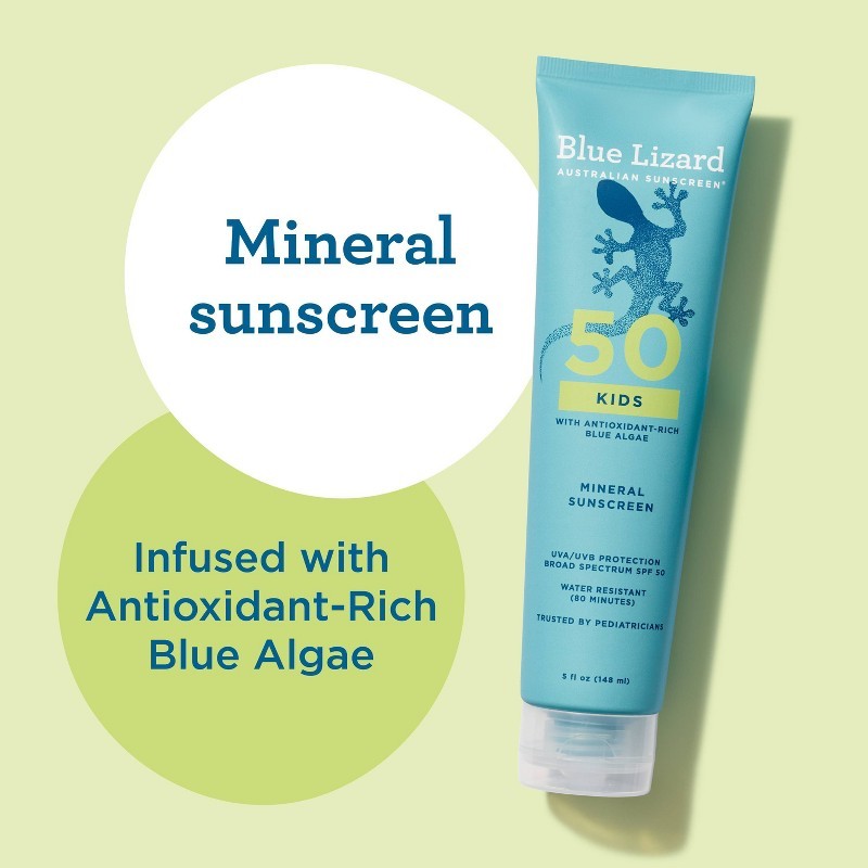 Kids' Mineral Sunscreen Lotion SPF50 Unscented Paraben-Free Vegan 2 Pack