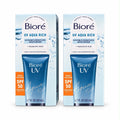 Biore UV Aqua Rich SPF 50 Moisturizer - 2 Pack, Lightweight, Hydrating Sunscreen