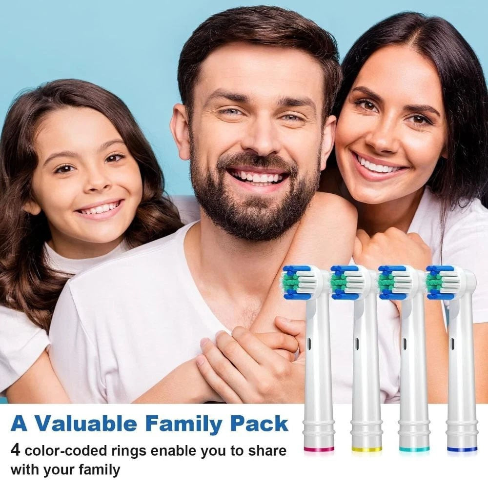 Rechargeable Electric Toothbrush with 4 Brush Heads & 5 Modes - Travel Friendly