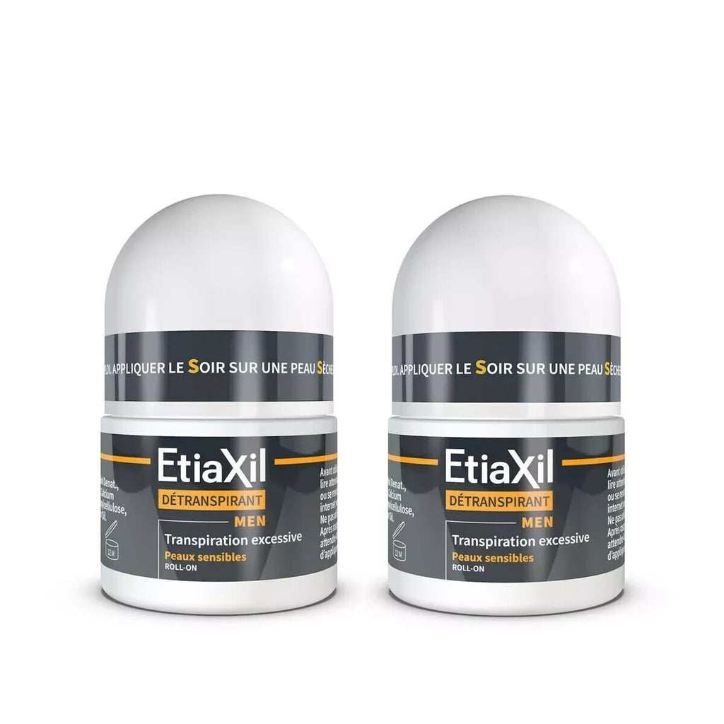 Men's Anti-Perspirant Deodorant Roll-On Sensitive Skin 2 Pack 15ml