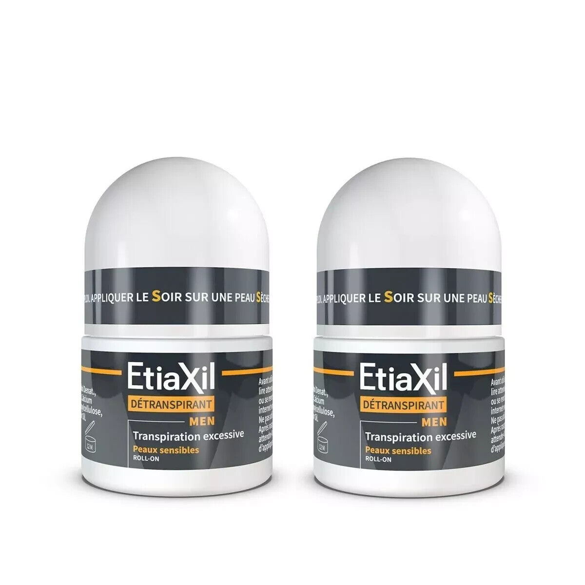 Men's Anti-Perspirant Deodorant Roll-On Sensitive Skin 2 Pack 15ml