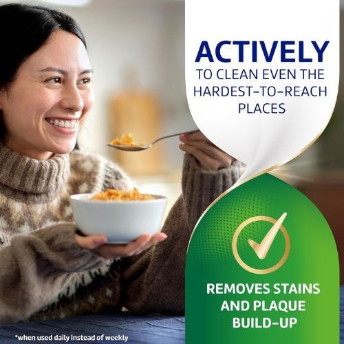 Denture Cleaner Tablets - Whitening & Antibacterial for Retainers & Mouthguards, 60 Count