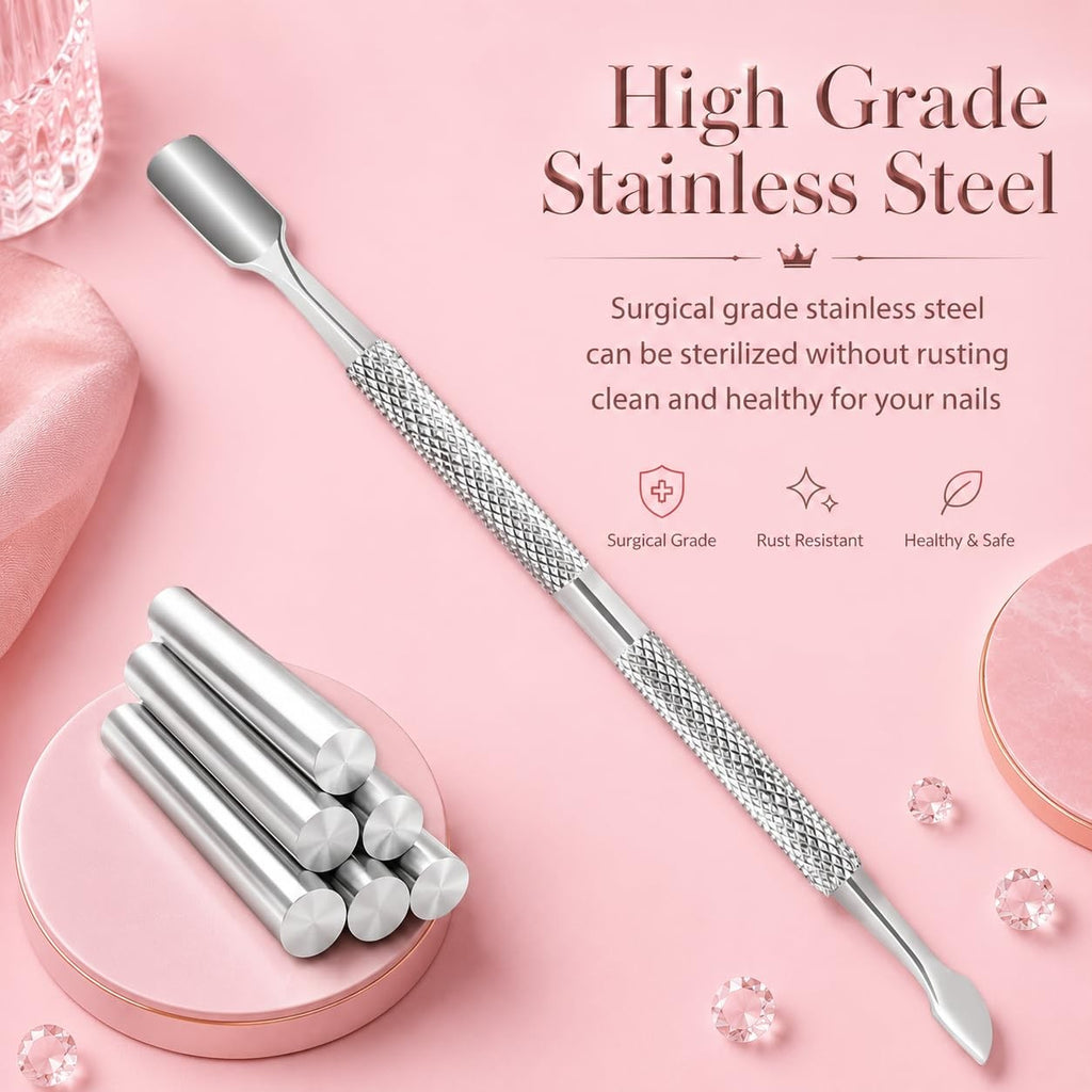 Professional Nail & Cuticle Pusher Tool for Manicure & Pedicure