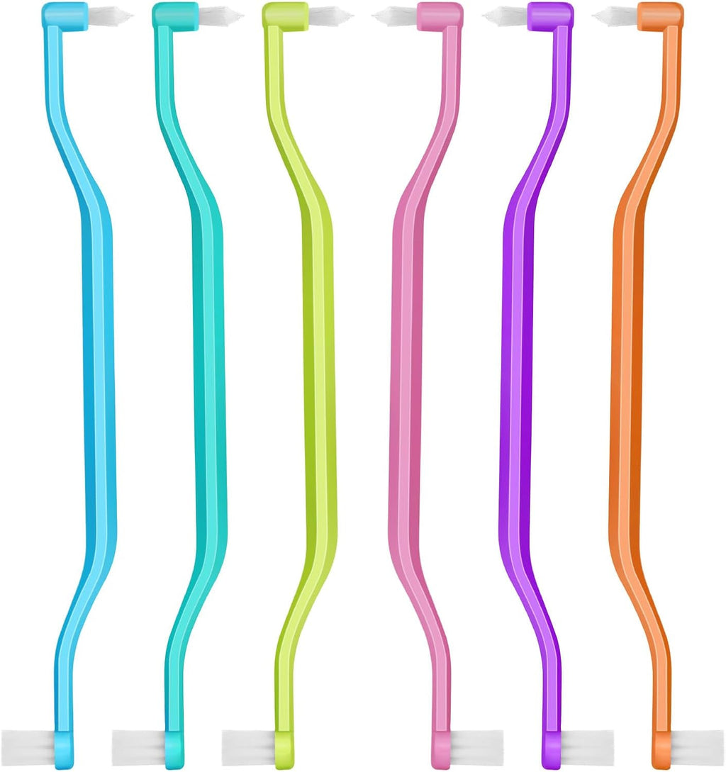 6 Pcs Small Head Orthodontic Interdental & Toothbrush Set for Deep Cleaning