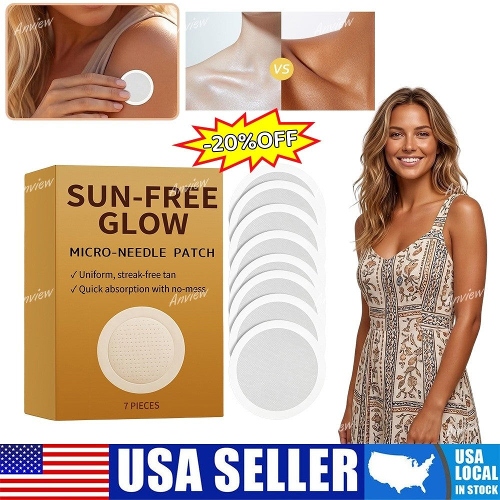 Unisex Sunless Tanning Patches - Microneedle Body & Face Bronzing Stick