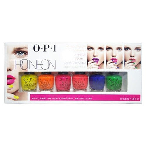Mini Nail Polish Set - 6 Neon Colors - 3.75ml Each