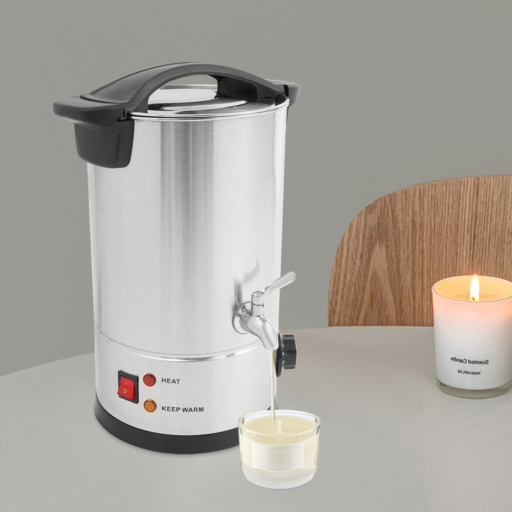 8L Electric Wax Melter Warmer for Candle Making, 1200W Stainless Steel