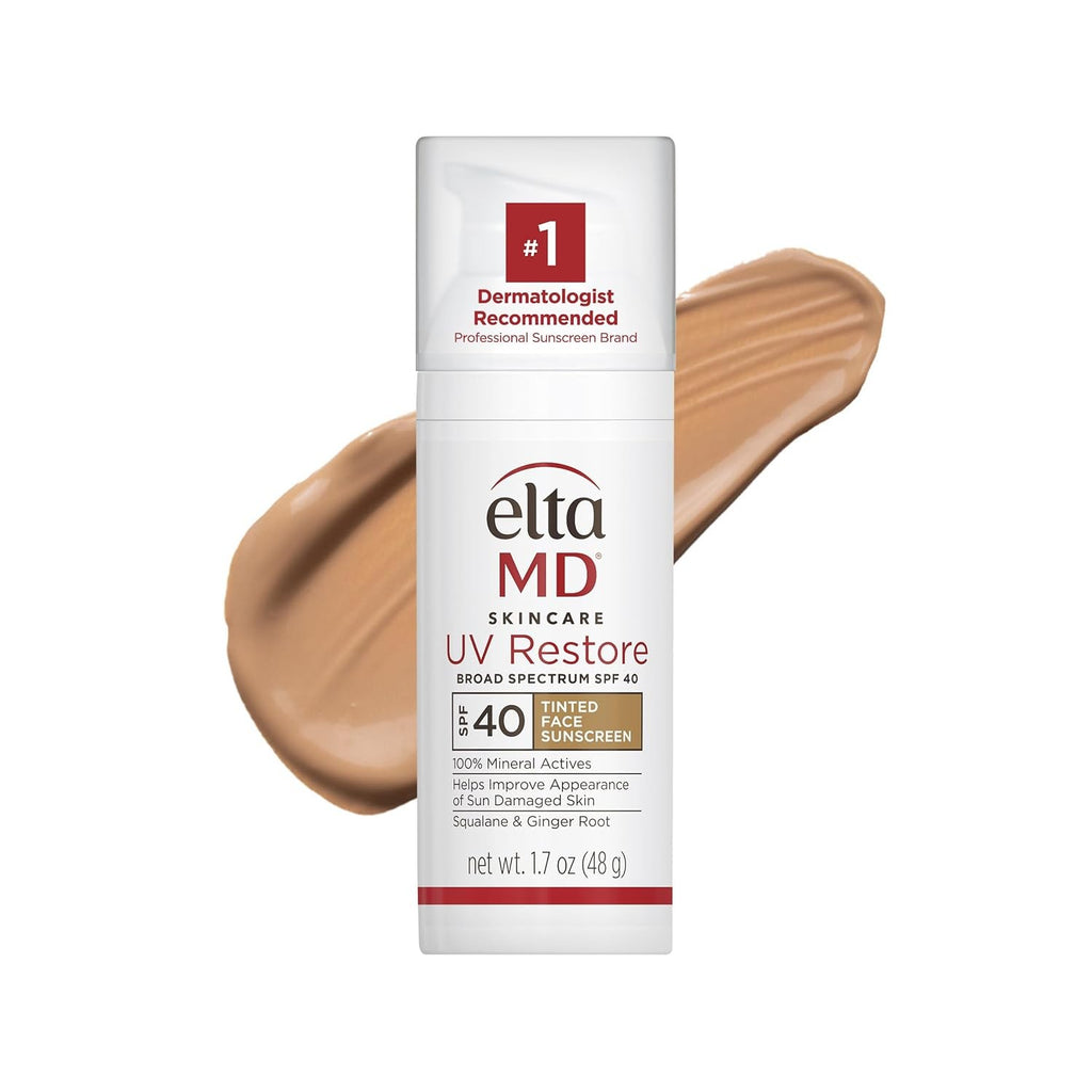 Elta MD UV Restore Tinted Sunscreen SPF40 - Broad Spectrum Face Moisturizer, 48g