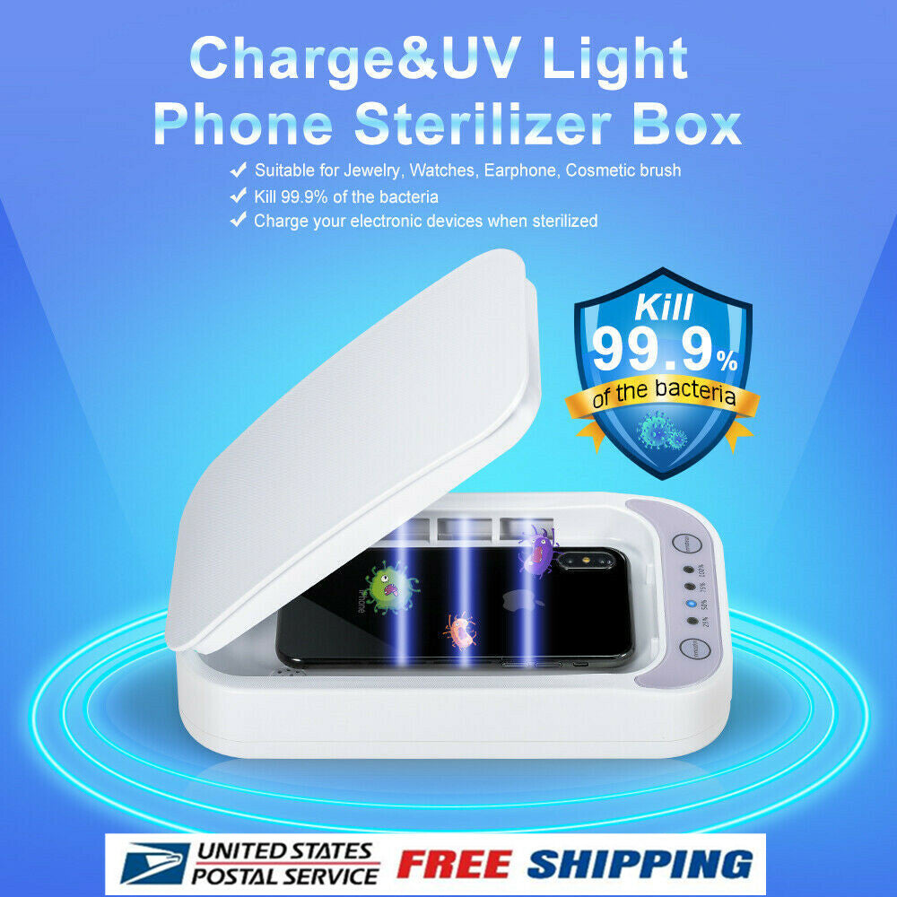 UV Cell Phone Sanitizer Box with Aromatherapy - Disinfection & Cleaning