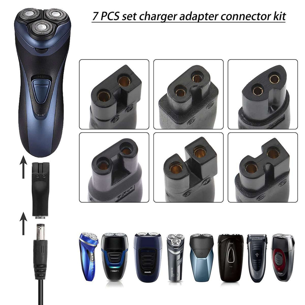 7Pcs USB Power Cord & Adapter Set for Hair Clippers & Trimmers Replacement
