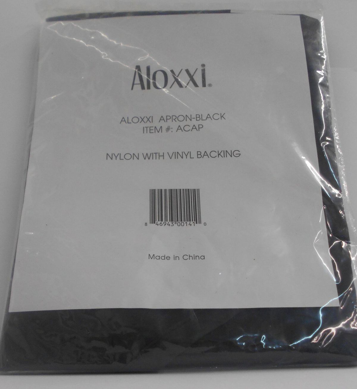 Professional Black Stylist Apron Nylon Vinyl Backing Workwear