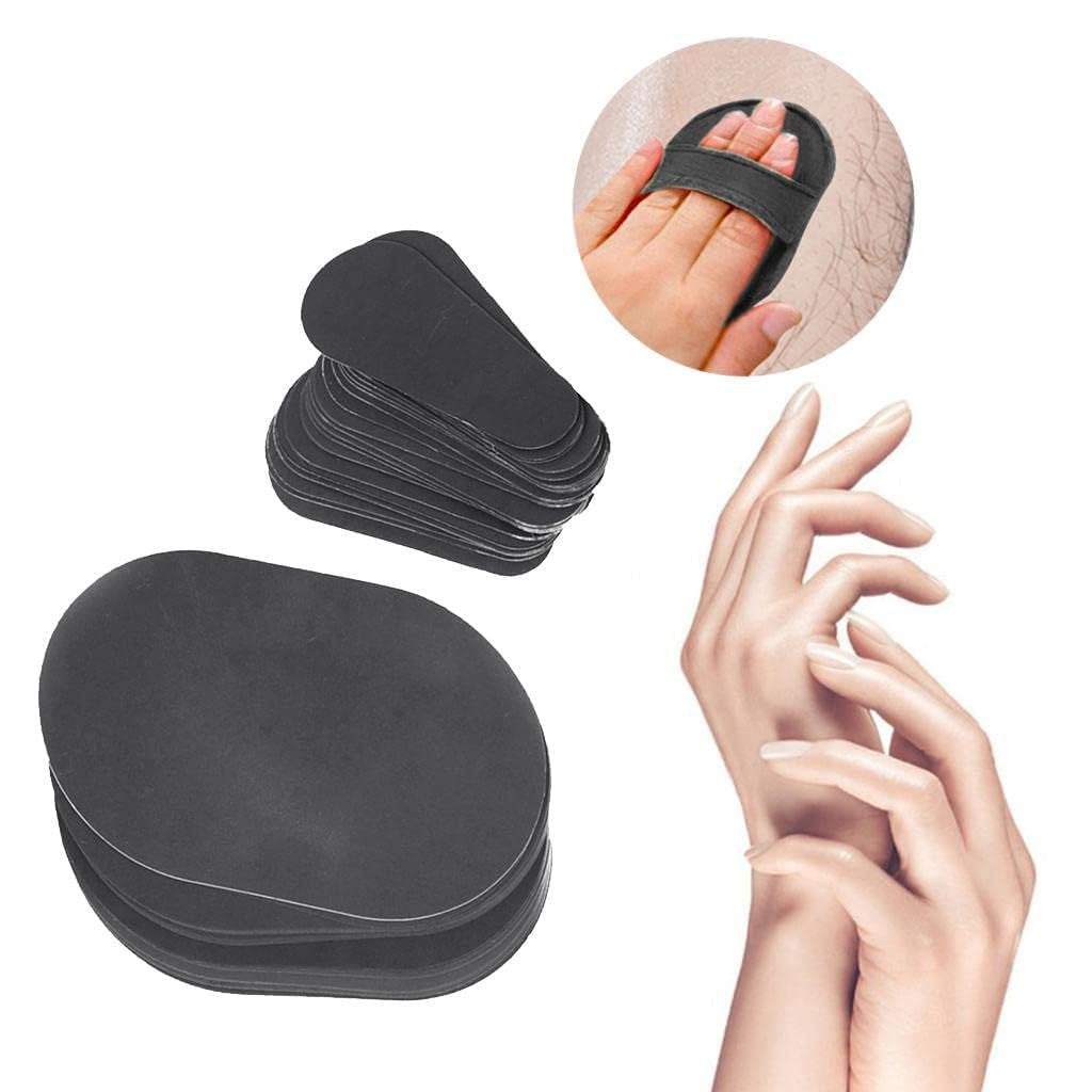 Hair Removal Exfoliating Pads Set of 80 for Legs Face Arms and Underarms