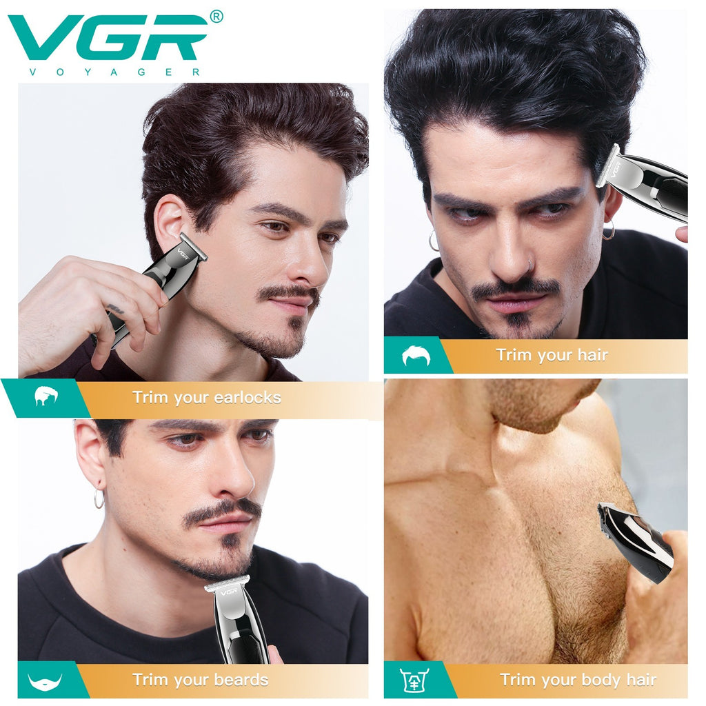 Cordless Hair Trimmer Men’s Edger Clipper with Stainless Steel Blade