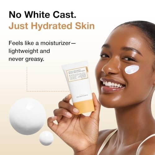 SPF 50 Moisturizing Sunscreen No White Cast with Rice Ceramide 1.69 fl oz