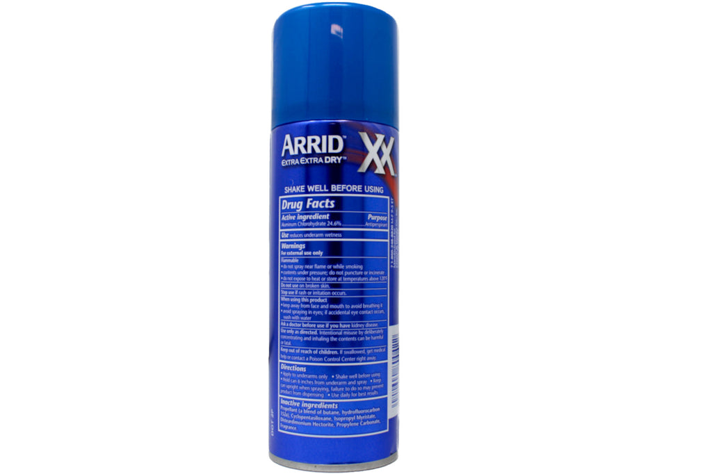 Arrid XX Extra Extra Dry Aerosol Antiperspirant Deodorant 4 oz Pack of 4