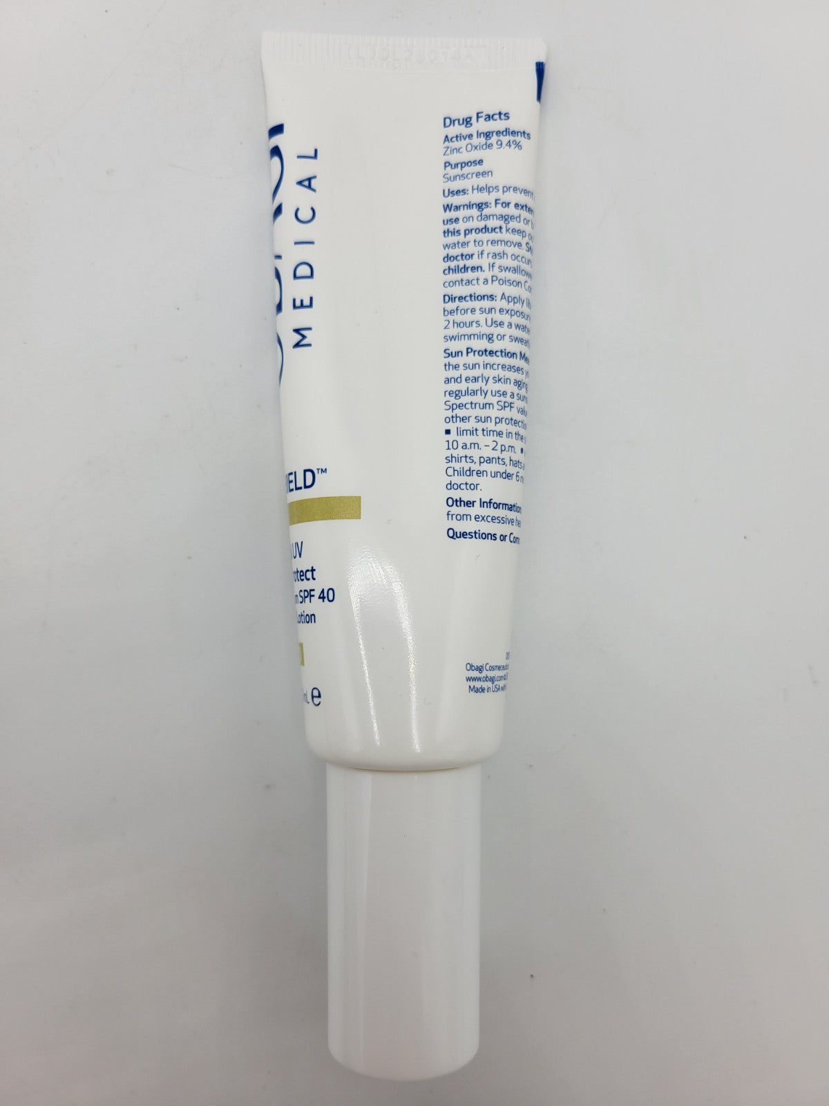 Mineral Sunscreen SPF 40 Face Sun Shield Broad Spectrum UVA/UVB Protection