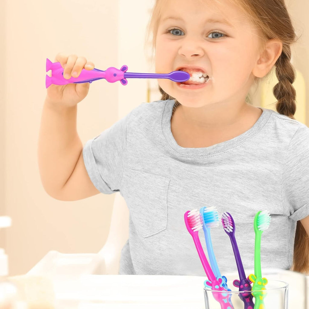 Kids Soft Toothbrush Bulk Pack - 400 Colorful Kangaroo Handles for Children