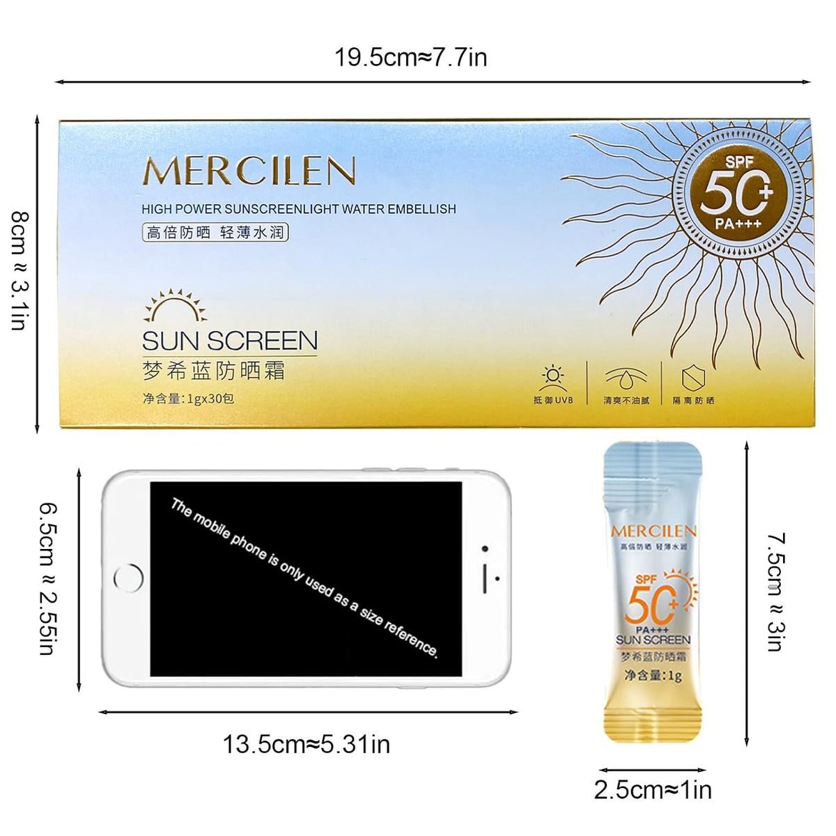 Mini SPF50+ Sunscreen Pack - Travel Size Face & Body Sun Protection