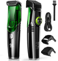 Rechargeable Vacuum Beard Trimmer for Men, Adjustable Length, Waterproof