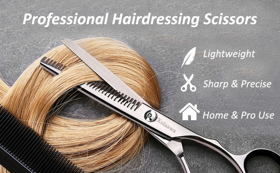 Hair Cutting Scissors Thinning Shears Kit for Hairdressing & Grooming