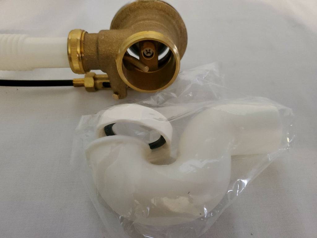 Salon Shampoo Bowl Drain Assembly Kit Chrome Plated Copper & Plastic