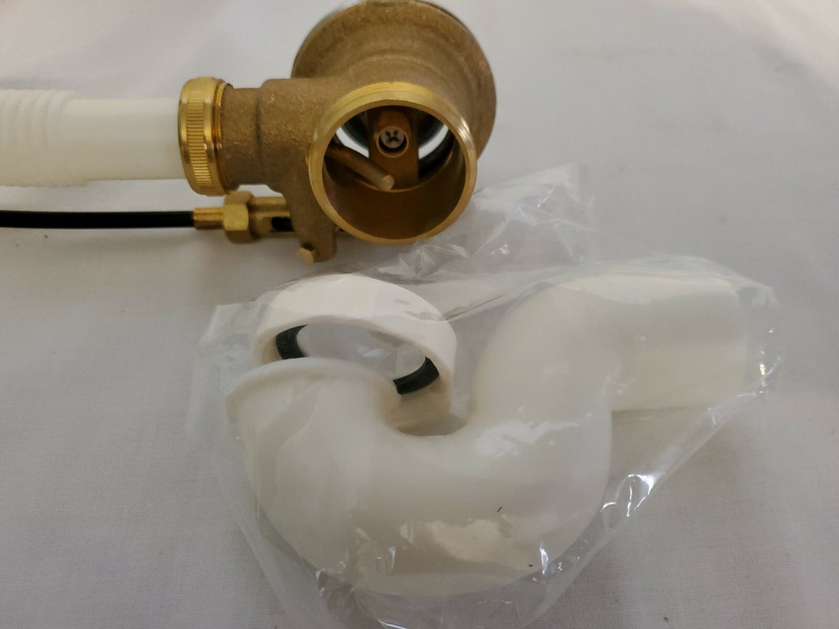 Salon Shampoo Bowl Drain Assembly Kit Chrome Plated Copper & Plastic