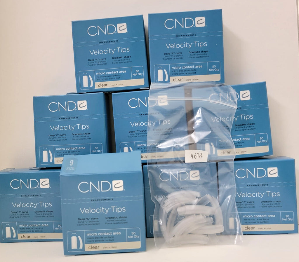 Wholesale 50 Count Clear Nail Tips for Acrylic & Gel Nails - Micro Contact Area #10