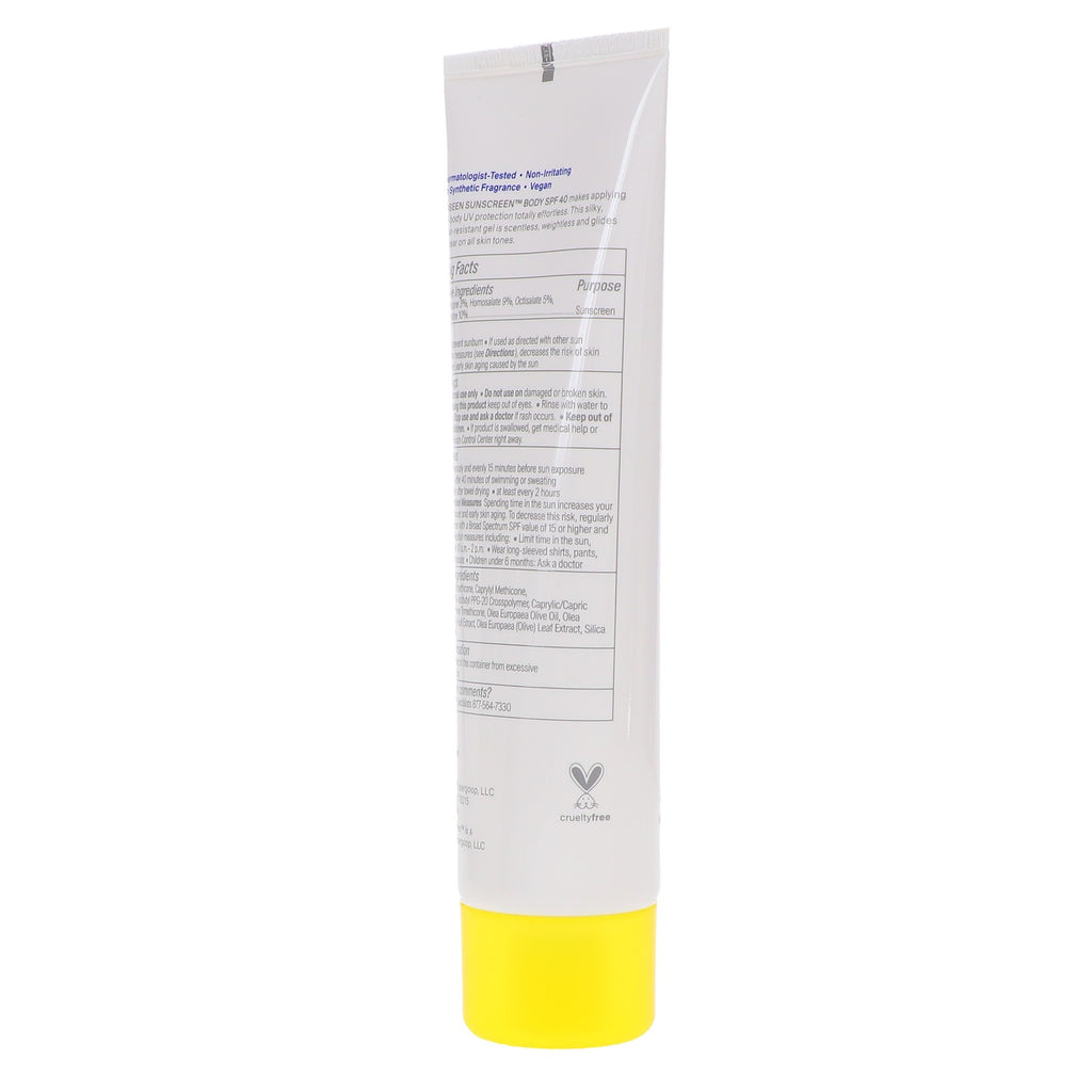 Unseen Sunscreen Body SPF 40 - Invisible, Weightless Sun Protection 3.4 oz