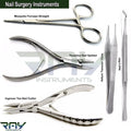 Podiatry Nail Surgery Instruments Set for Ingrown Toenails - Manicure Pedicure Tools