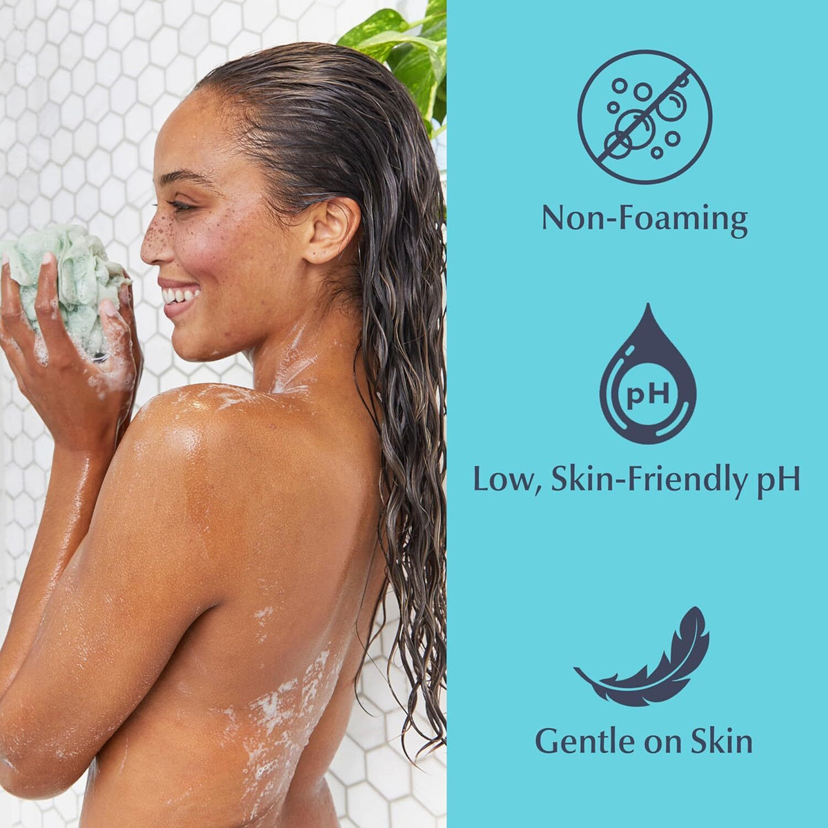 Eucerin Skin Calming Body Wash & Face Cleanser 16.9 oz - Gentle, pH-Balanced for Sensitive Skin