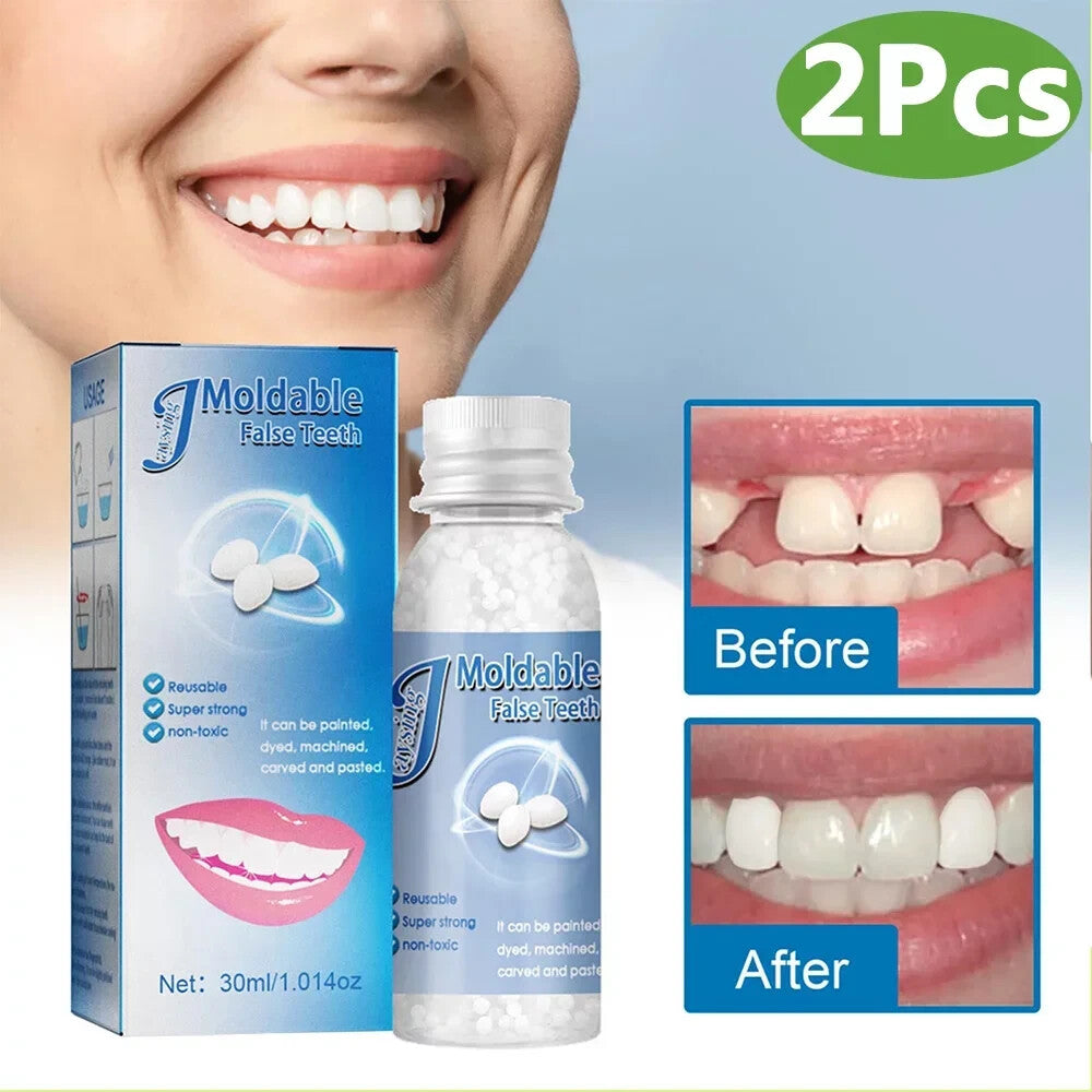 Temporary Dental Repair Kit Moldable False Teeth for Gaps & Broken Teeth