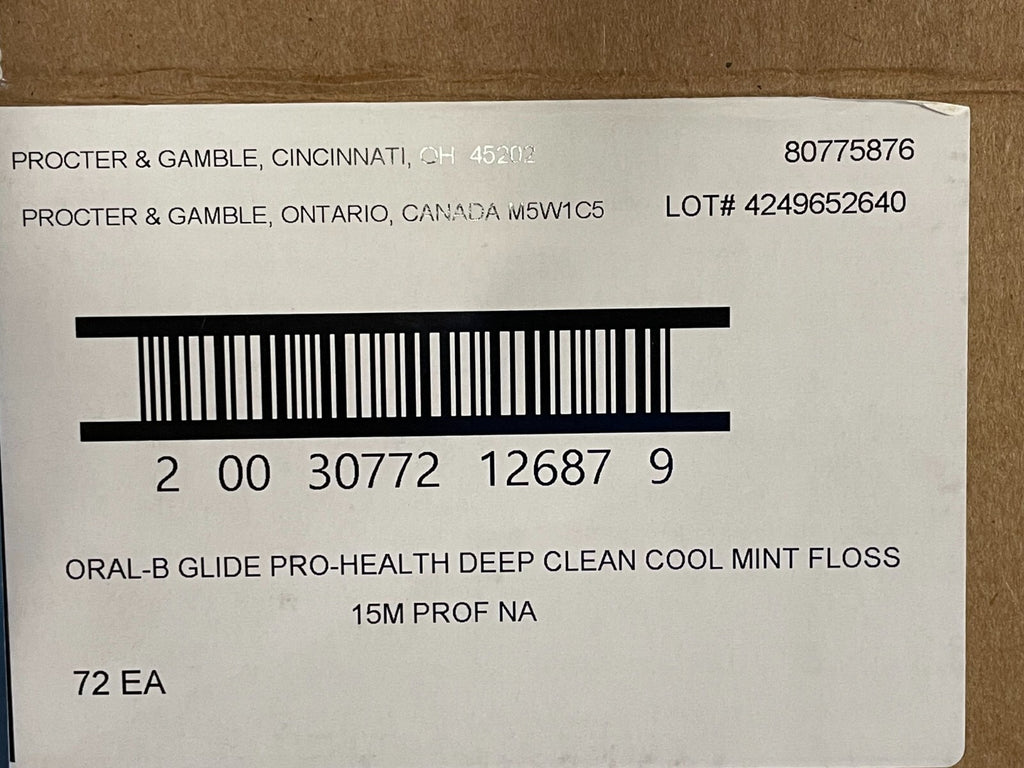 72 Pack Dental Floss - Deep Clean Cool Mint 15M Floss Refills