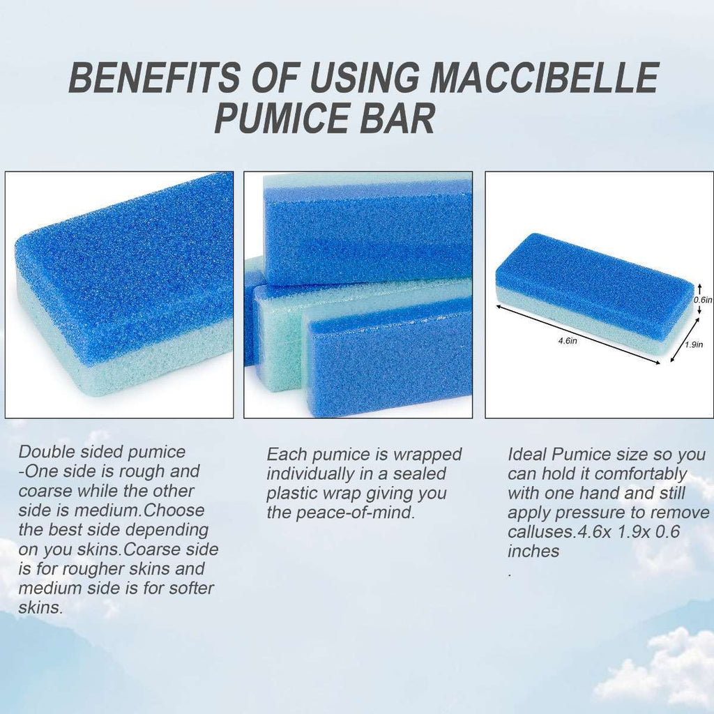 8 Pack Pedicure Foot Pumice Stones for Hard Skin Callus Removal & Exfoliation