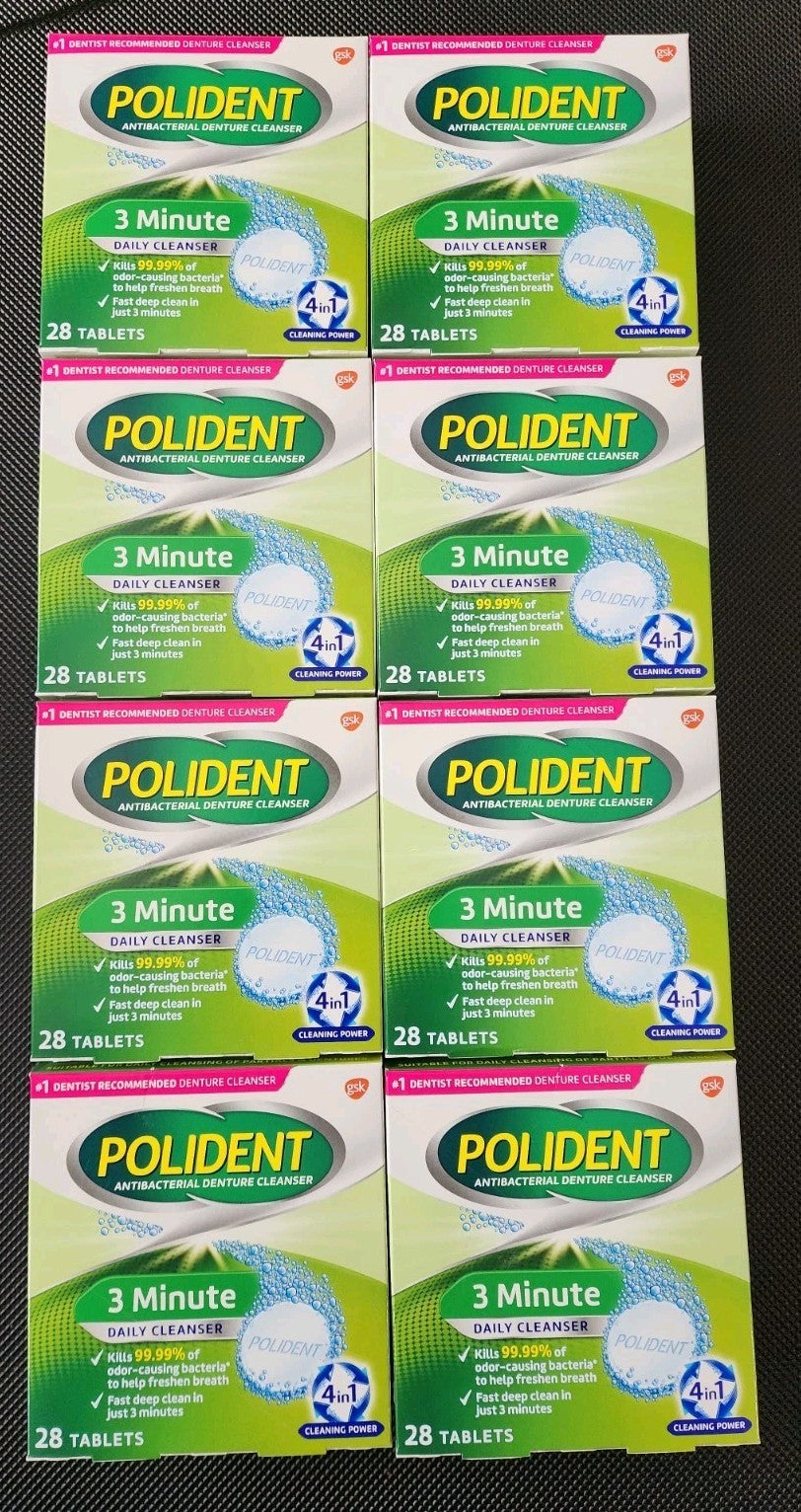 Denture Cleaning Tablets - 28 Count, Fast-Acting 3 Minute Cleanser