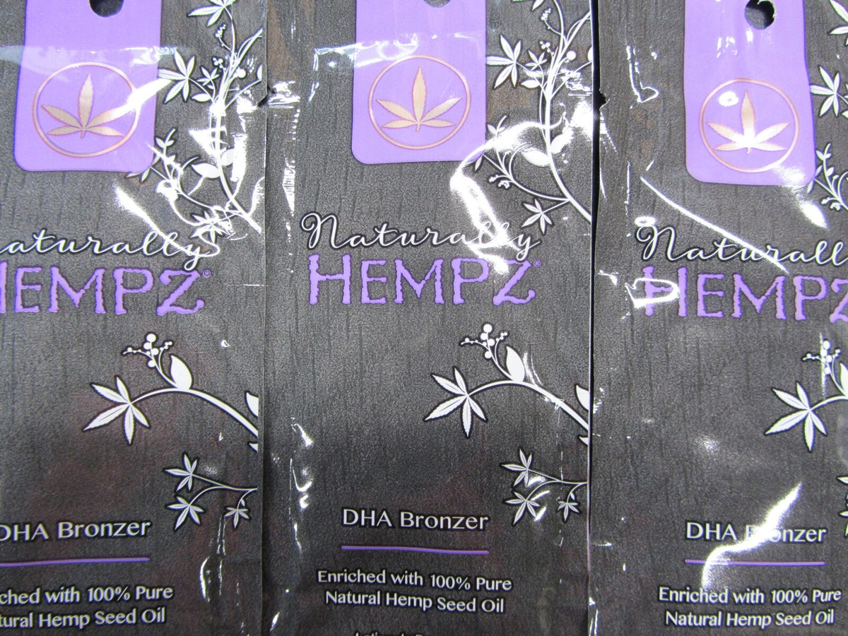 Natural Hempz DHA Bronzer Tanning Lotion Pack of 10 - Hydrating & Long-Lasting Color