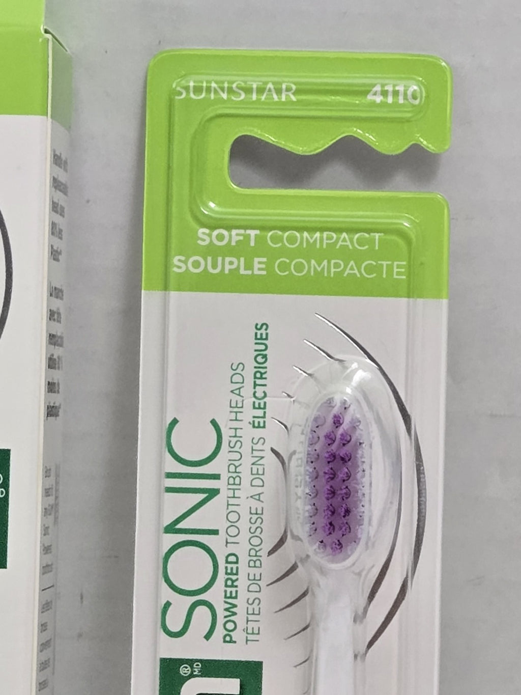 GUM Sonic Battery Powered Toothbrush Soft Compact & Refill Heads