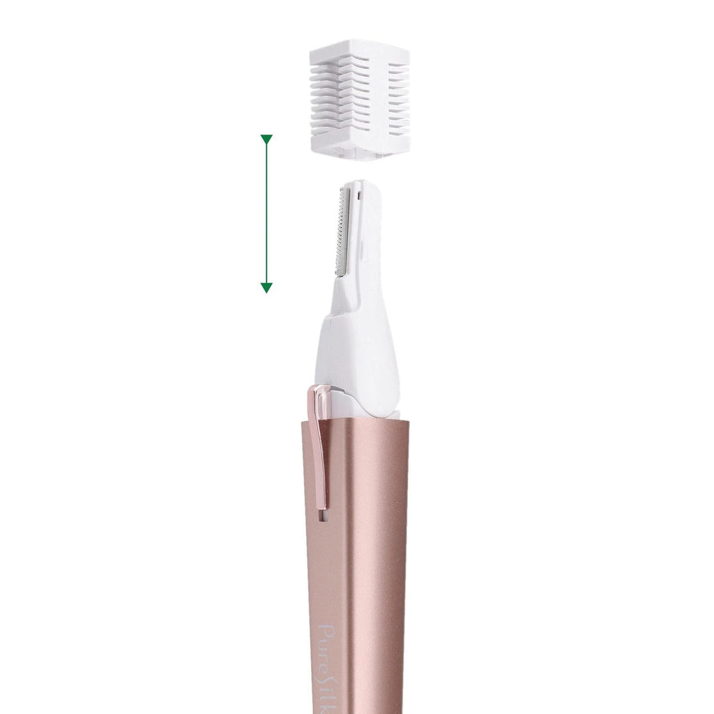 Pure Silk Women's Hair Trimmer with Pivoting Head & Adjustable Blade