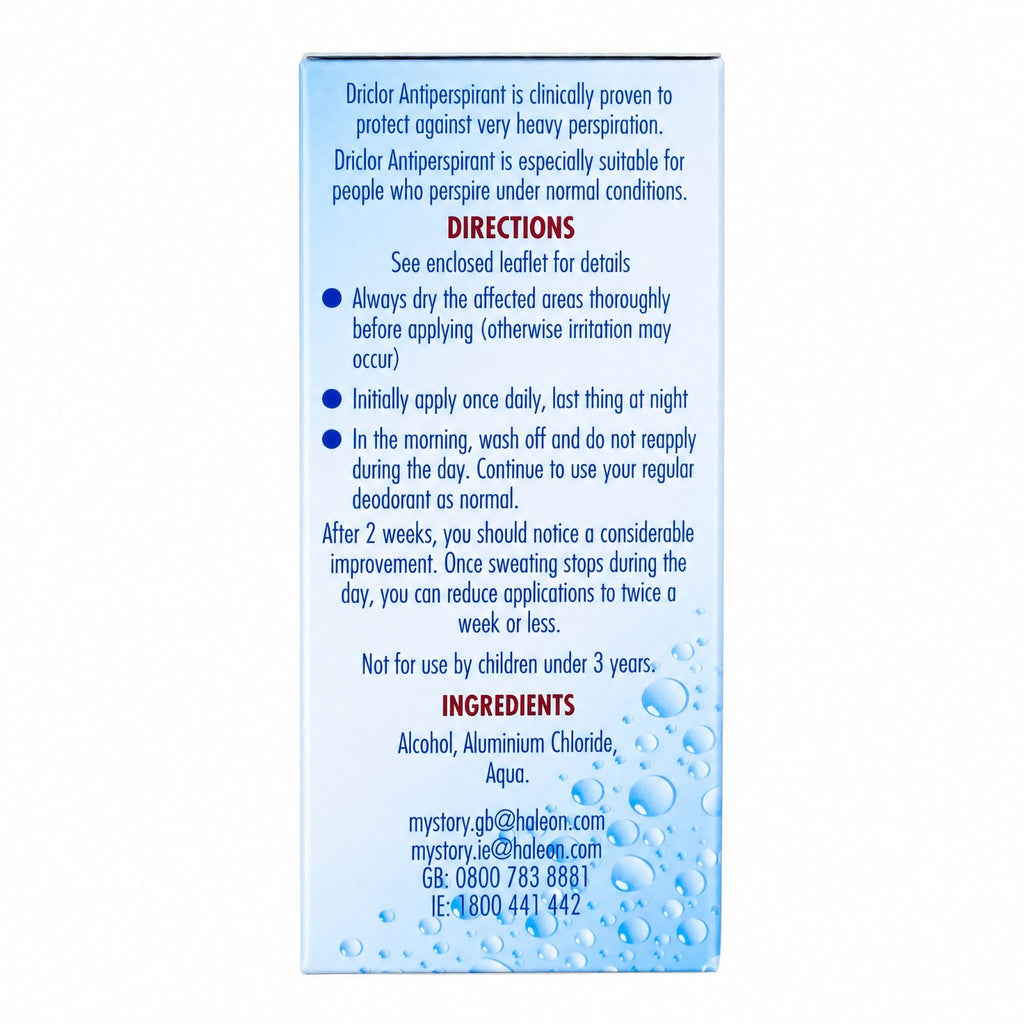 Heavy Perspiration Antiperspirant Roll-On 20ml for Night Use