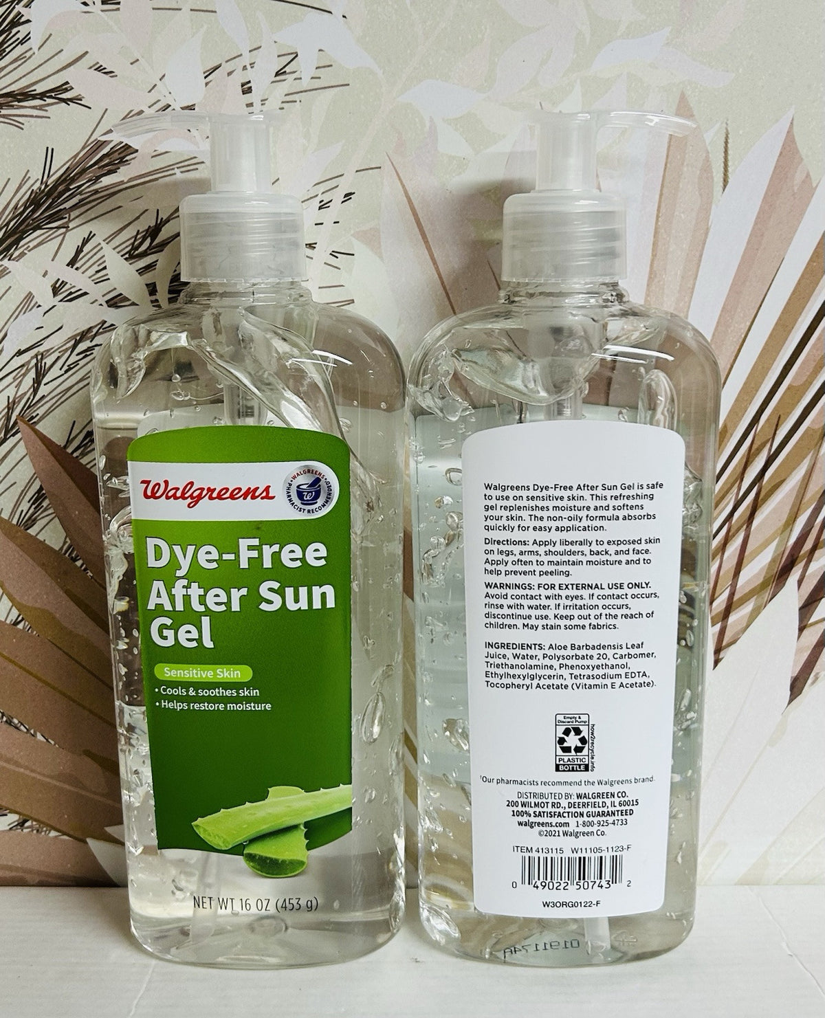 Dye-Free After Sun Gel 16 fl oz - Sensitive Skin Hydrating Relief