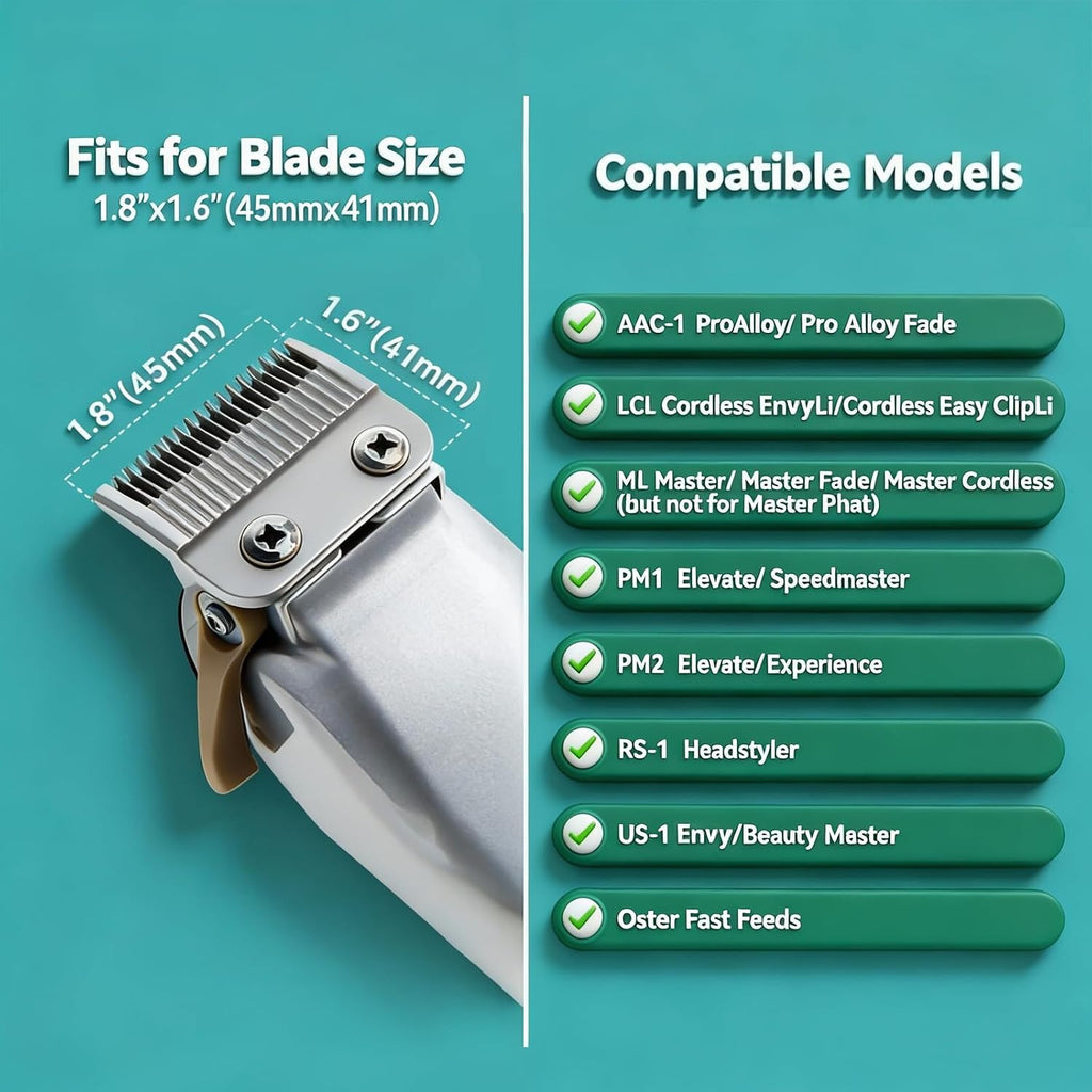 Universal Hair Clipper Guard Set - 12 Color-Coded Sizes for Trimming