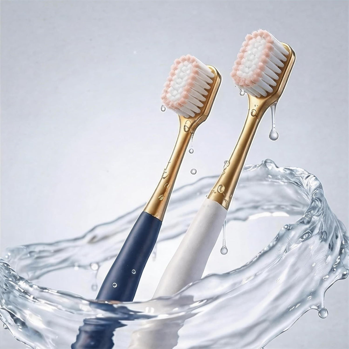 Adult Wide Head Soft Toothbrush Set - Gentle Cleaning for Sensitive Gums